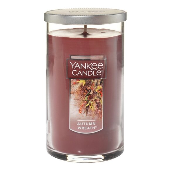 Yankee Candle Scented Pillar Large Jar Tumbler Candle - Autumn Wreath 22oz - Picture 1 of 5